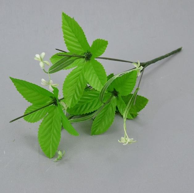 Искусственные цветы Подбукетник с листьями, 8 веток, 51 см, опт фото 1