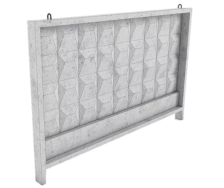 Железобетонный забор П-1 ОПТ фото 1