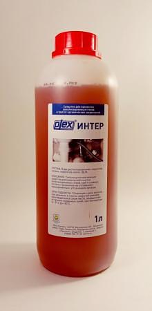 Средство щелочное ИНТЕР-К 1 л. для прочистки труб, сливов, сифонов фото 2