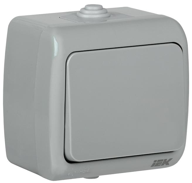 Iek EVA10-K03-10-54 ВС-20-1-0-A Выкл. 1 кл. откр. уст. 10А IP54 AQUATIC фото 1