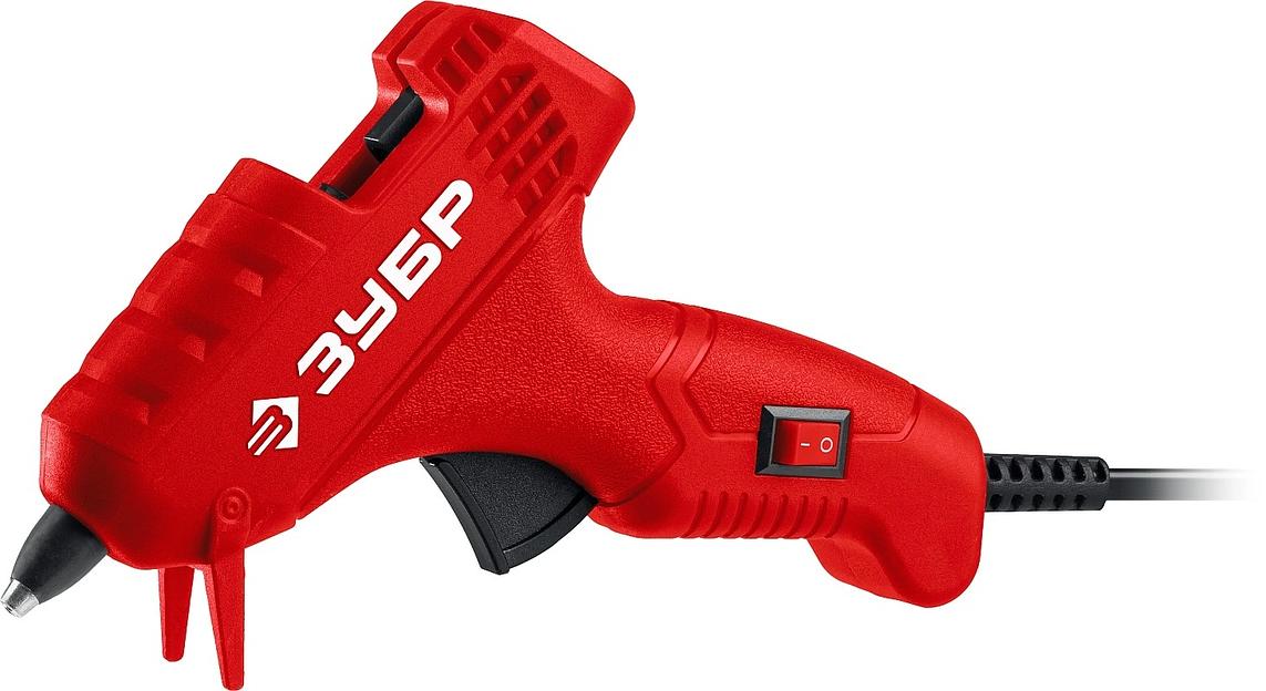 Клеевой пистолет Зубр Мастер 7 25Вт 5гр/мин стерж.:7мм (06851-7) фото 1