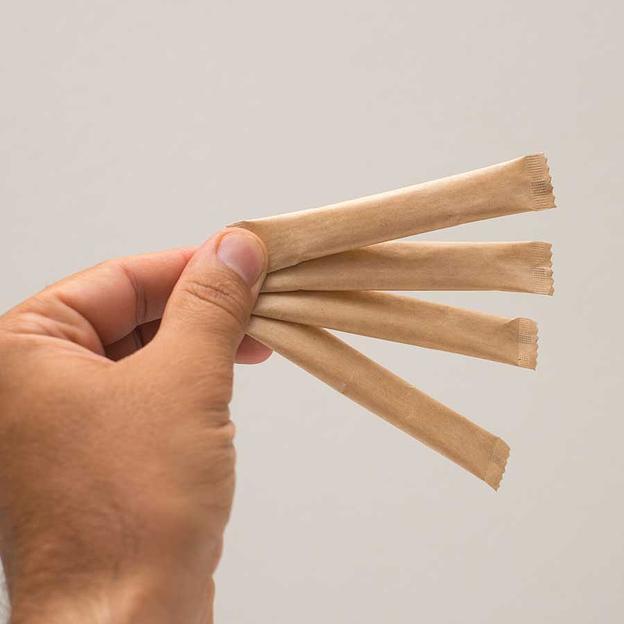 Сахар в стиках 5 г в нейтральном исполнении (крафтовый) фото 3