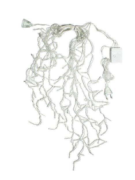 Гирлянда-Бахрома  2x0,7м 100LED схема нитей 4/8/6/7 цвет свечения - мульти. Степень защиты IP20 для использования в помещении, возможность соединения до 3 шт от 220V фото 1