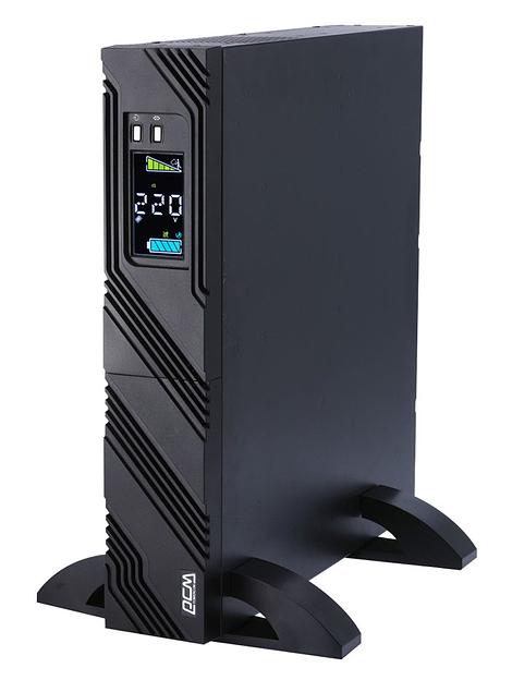 ИБП SPR-3000 LCD линейно-интерактивный, 3000 ВA, 2400 Вт, LCD, Rack/Tower, 8 розеток IEC320 C13 и 1 розетка C19 с резервным питанием, USB, RS-232, слот под SNMP карту, защита RJ45, ШхГхВ 428 x 431 x 84 мм 31.5 кг PowerCom Smart King Pro+ SPR-3000 LCD фото 2