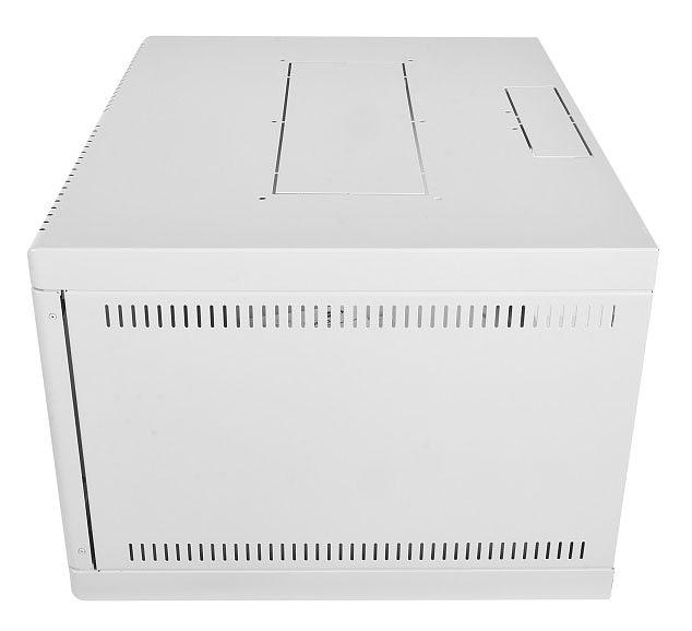 Шкаф коммутационный ЦМО (ШРН-6.650.1) настенный 6U 600x650мм пер.дв.стал.лист металл несъемн.бок.пан. 100кг серый фото 4