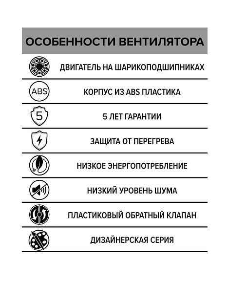 Бытовой вентилятор Aura 4C Gray metal Diciti опт фото 5