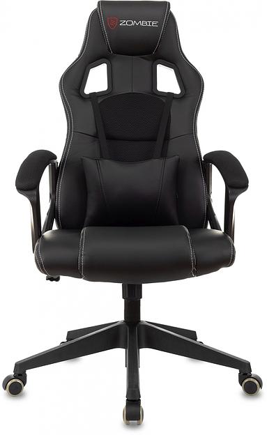 Кресло игровое Zombie Arena черный эко.кожа/ткань крестов. пластик фото 2