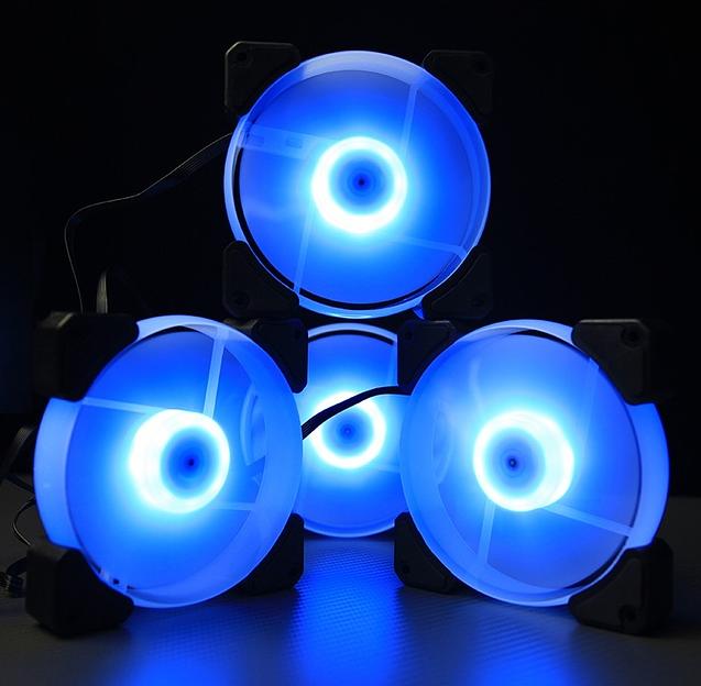 Набор из 6 вентиляторов Alseye N12 PRO, 120мм, 1300rpm, 6-pin, белый/ARGB, 41.5CFM, 24.8дБ, 10-канальный контроллер, пульт ду (N12PRO) фото 5