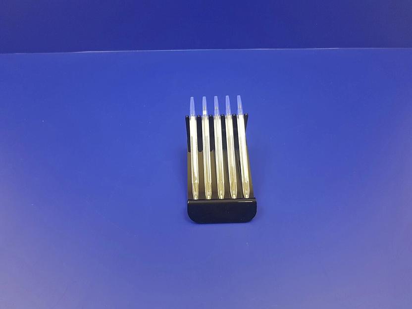 Подставка для ручек карандашей кистей 5 секции.(черная) фото 3