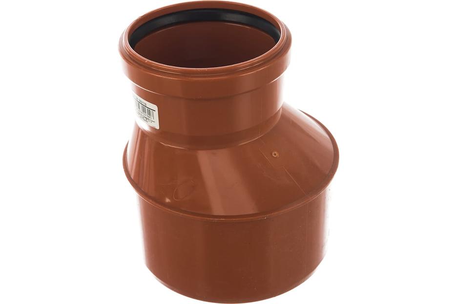 Переход эксцентрический 160х110 для наружной канализации фото 3