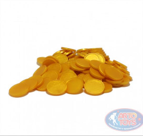 Жетон-маркер золотой 50 шт ОПТ фото 1