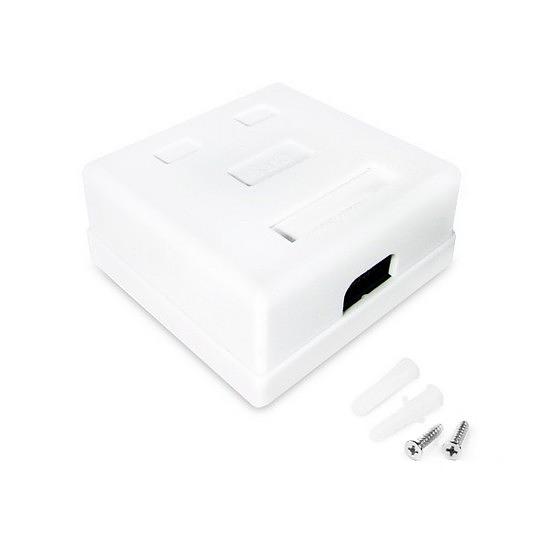 Розетка Настенная телекоммуникационная Под 2 Модуля SHIP A166-2B Белая A166-2B фото 2