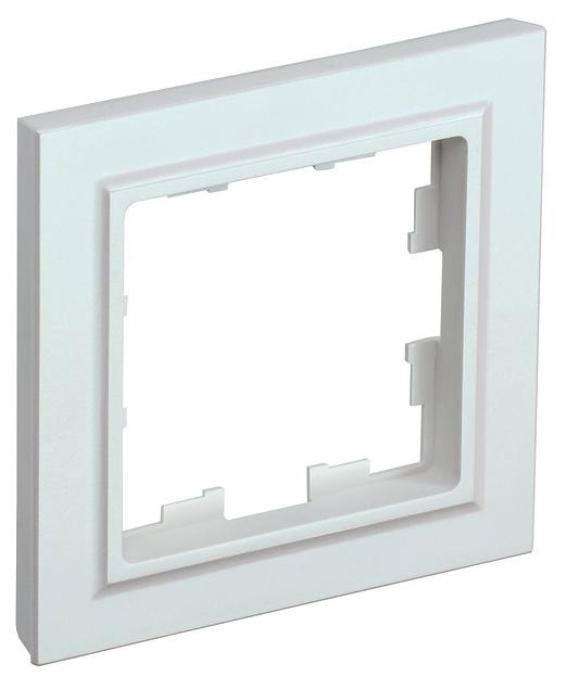 IEK BR-M12-K36 BRITE Рамка 1-мест. РУ-1-БрЖ жемч. фото 1