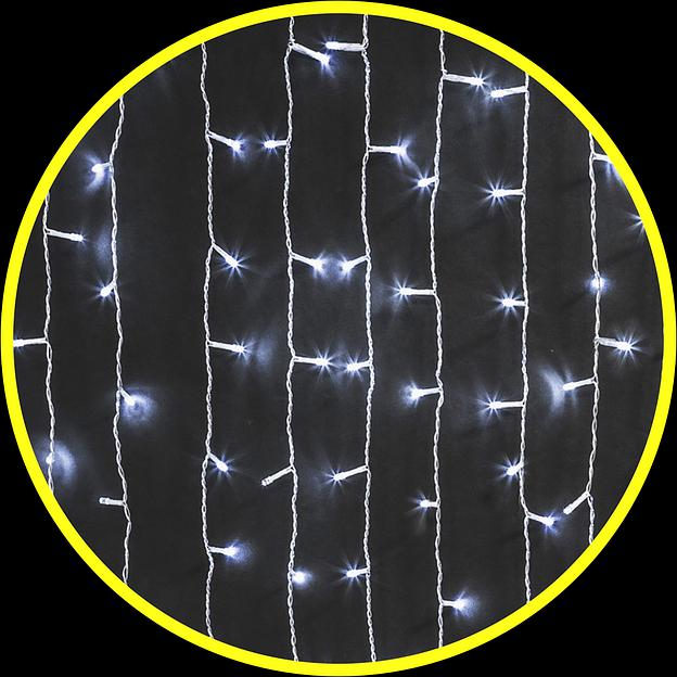 Гирлянда новогодняя светодиодная NGF-C01-357CW-8-2x1.5m-230-TR-IP20 Navigator Group 21307 фото 1