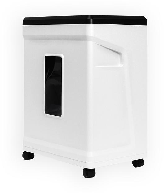 Шредер Heleos УМ26-4 белый/черный (секр.P-4) фрагменты 16лист. 26лтр. скрепки скобы пл.карты CD фото 2