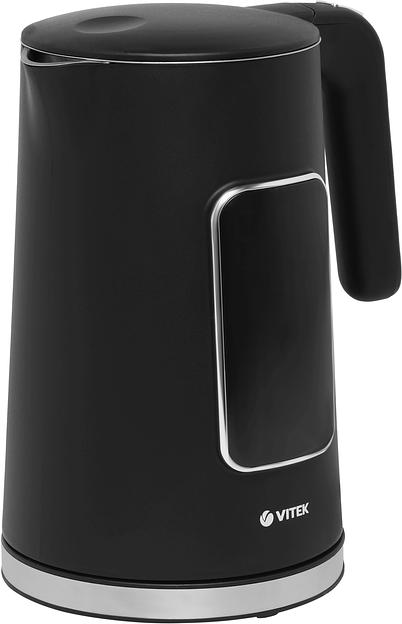 Чайник электрический Vitek VT-1162 1.7л. 2200Вт черный корпус: металл/пластик фото 3