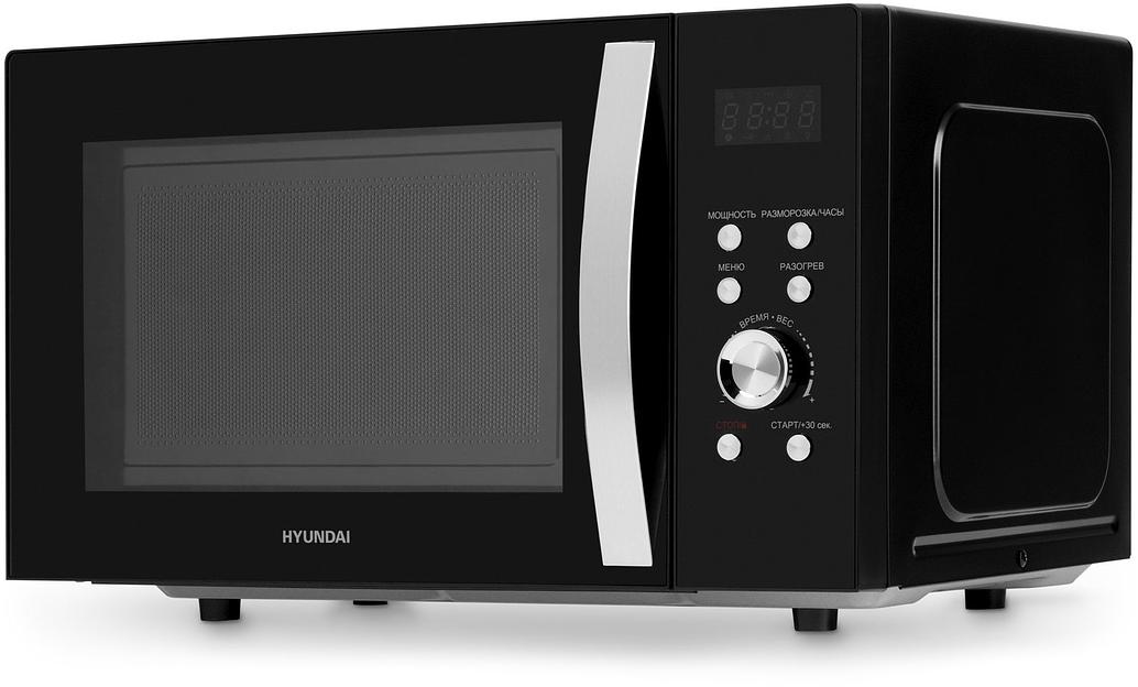 Микроволновая Печь Hyundai HYM-D2078 23л. 800Вт черный/серебристый фото 1