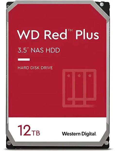 Жесткий диск для NAS систем HDD 12Tb Western Digital RED Plus SATA6Gb/s 3.5" 256Mb 7200rpm WD120EFBX ОПТ фото 1