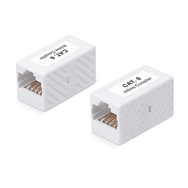 Cabeus CA-8p8c-C6 Проходной адаптер, RJ45-RJ45 (8p8c), категория 6, неэкранированный фото 1