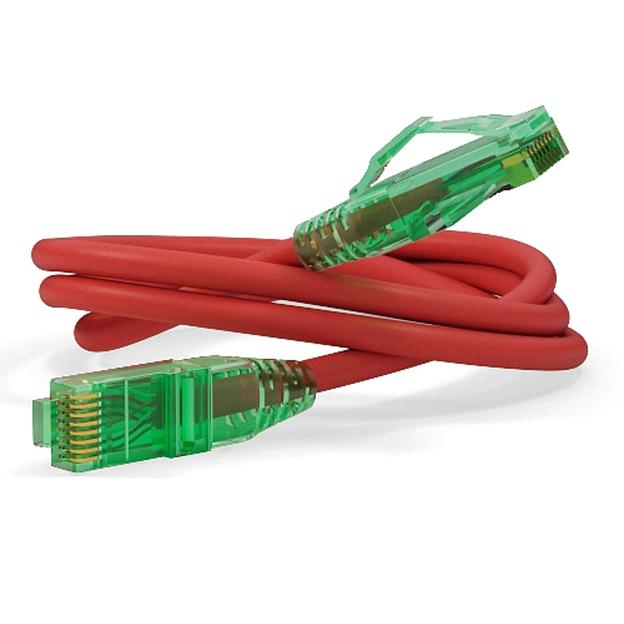 Кабельная сборка Hyperline PC-LPM-UTP-RJ45-RJ45-C6A-3M-LSZH-RD Патч-корд U/UTP, Cat.6a (100% Fluke Component Tested), 10G, LSZH, 3м, красный фото 1