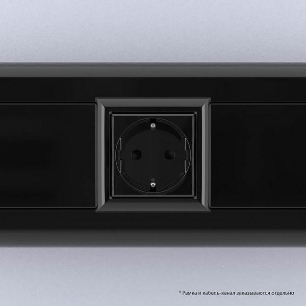Dkc 4402002 Розетка "Черный квадрат", 2P+E, с з/ш, "Avanti", 2 мод. фото 6