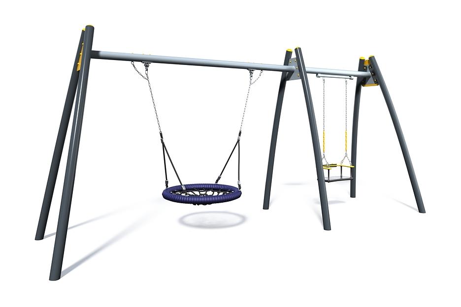 Качели двойные «КЧ-008», 5165х1400х2270 мм, под заказ ОПТ фото 1