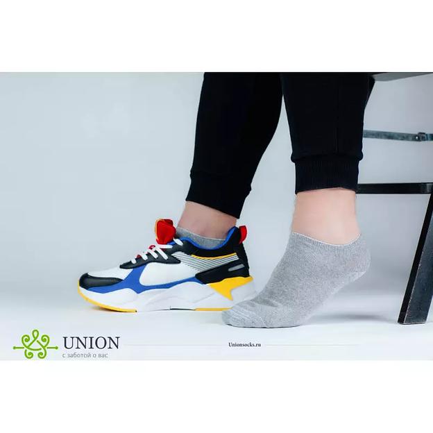 Носки мужские 10 пар «Светло-серый спорт» ОПТ фото 1