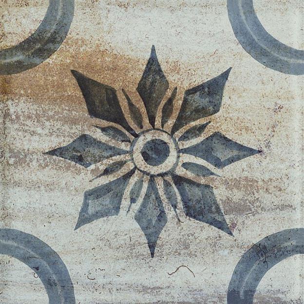 Декор Kerama Marazzi Довиль 1 бежевый глянцевый 9,8x9,8 фото 1