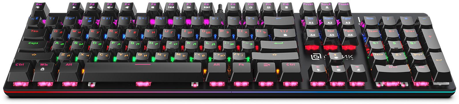 Клавиатура Оклик 990 G2 механическая черный USB Multimedia for gamer LED (1875240) фото 10