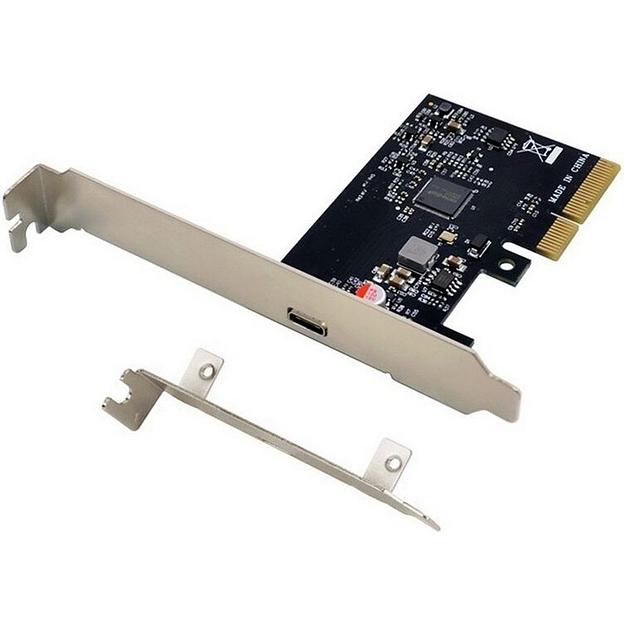 ORIENT AM-U3242PE-C, Контроллер PCI-Ex4 v3.0, USB 3.2 Gen2x2 (SuperSpeed USB 20Gbps), скорость до 20Гбит/с, 1-port Type-C, ASM3242 chipset, Self powered, в комплекте LP планка крепления (31333) фото 3
