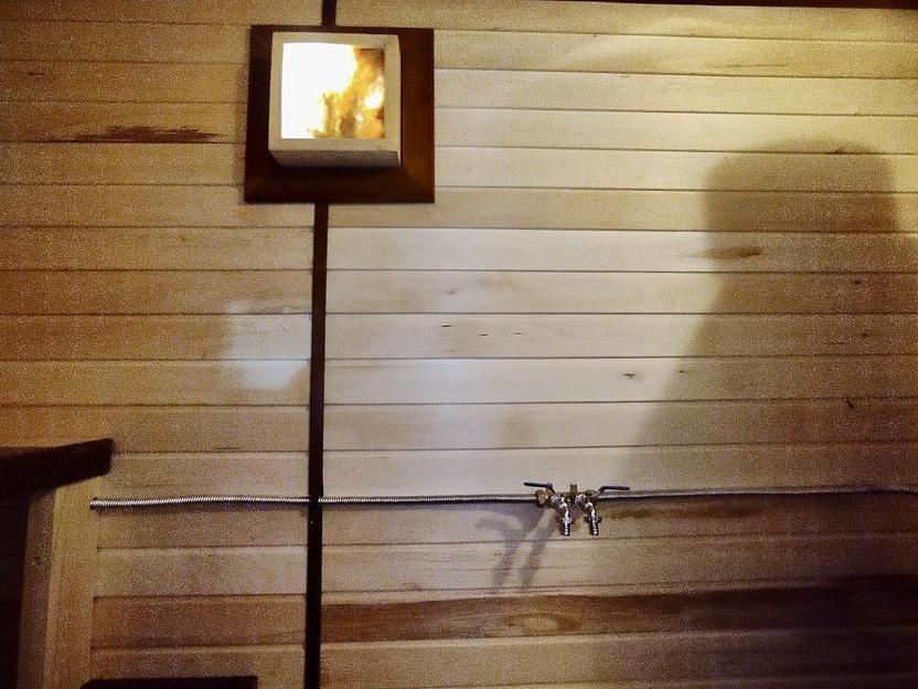 Монтаж разводки под холодную и горячую воду в бане фото 1