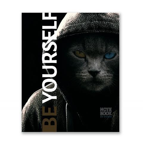 Бизнес-блокнот на скобе A5+, 80 л., клетка, Будь собой, 80ББТ5_2_5_1_000416, SVETOCH фото 1