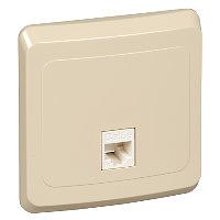 ЭТЮД Розетка компьютерная RJ45 категория 5 бежевая фото 6