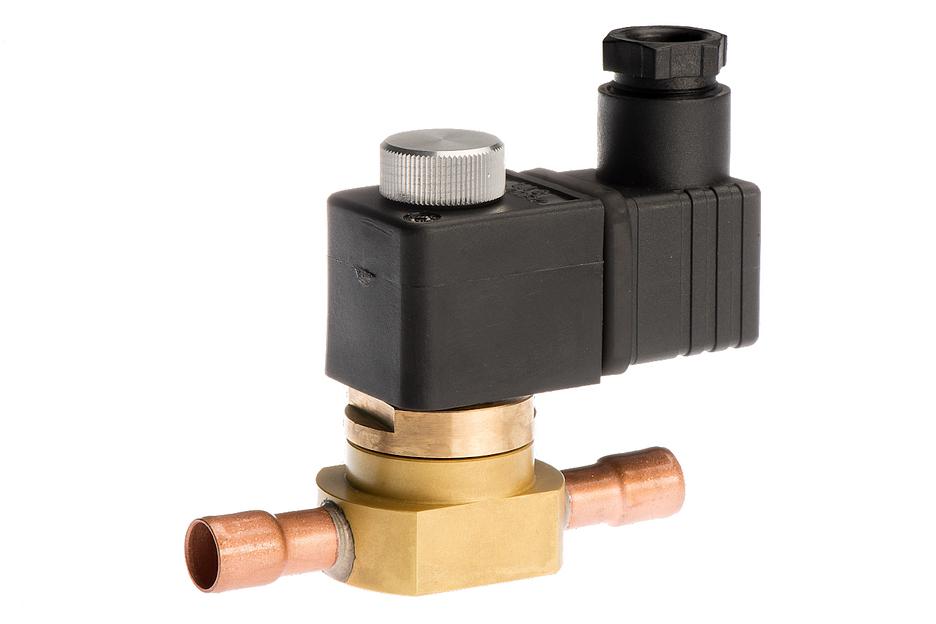  Клапан соленоидный (электромагнитный) н/о, 230V AC, 22мм под пайку ОПТ фото 1