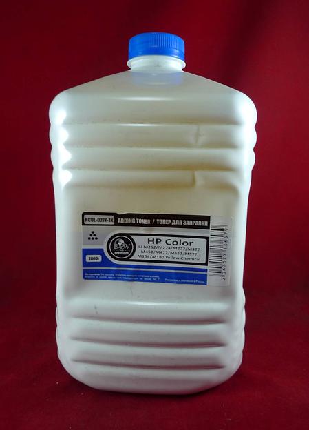 Тонер для картриджей CF402/CF412/CF532/CF542, CRG-045/046/054 Yellow химический (кан. 1кг) B&W Premium фас.Россия фото 1