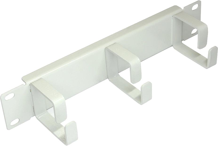 Кабельный органайзер вертикальный Lanmaster TWT-CBW10-ORG-1U-GY кольца 1U шир.:10" (упак.:1шт) фото 1