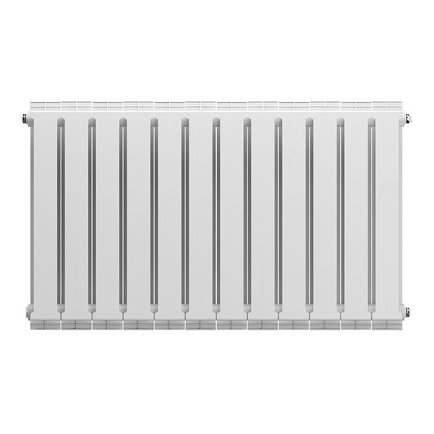 Радиатор биметаллический секционный 500/100/12 боковое подключение цвет Bianco Traffico фото 3