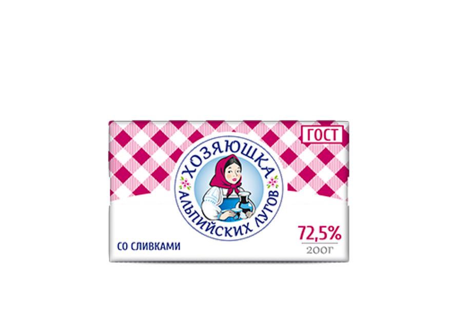 Спред Хозяюшка альпийских лугов 72,5 % 200 г фото 1