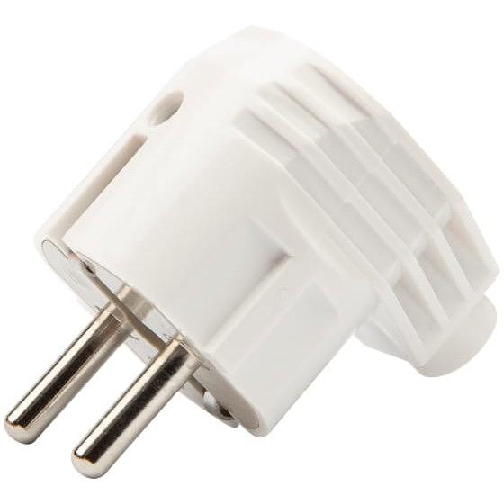 REXANT 11-8954 Вилка Евро угловая с з/к 16А белая фото 1