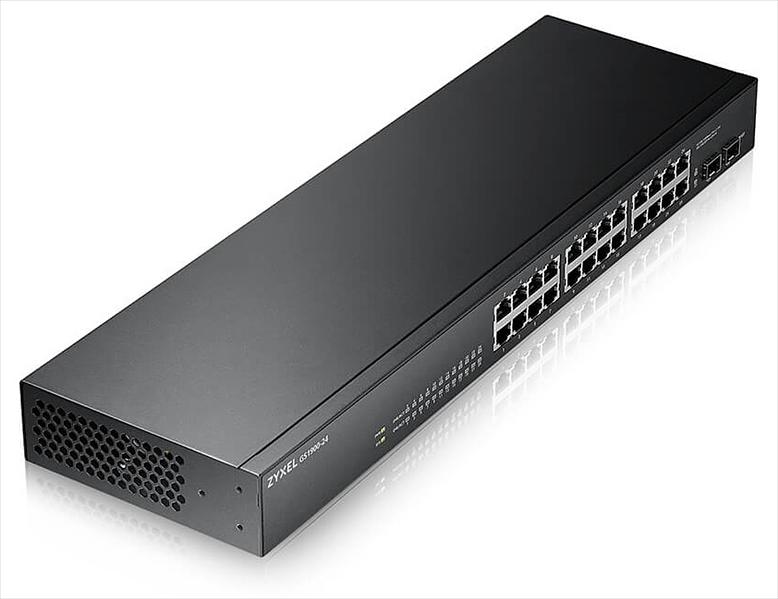 Smart L2 коммутатор Zyxel GS1900-24, rack 19", 24xGE, 2xSFP, бесшумный (GS1900-24-EU0102F) фото 2