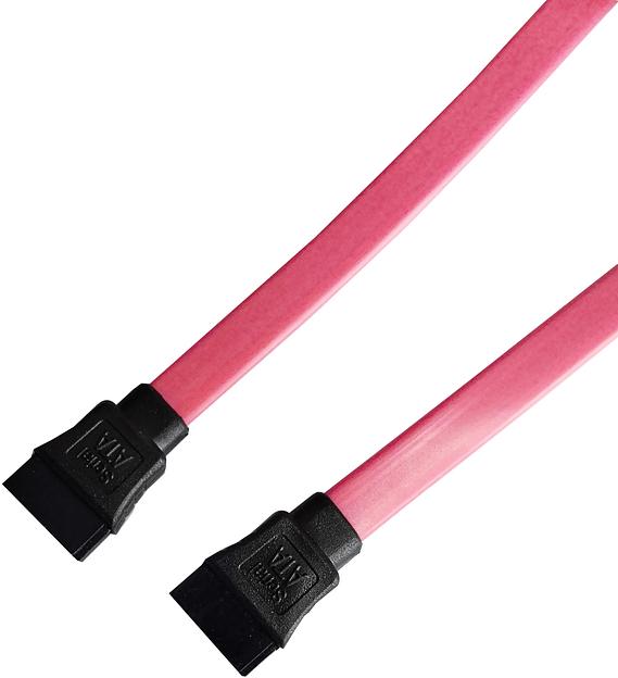 Кабель Buro SATA SATA 0.5м (BU-SATA-SATA0.5M) красный фото 1