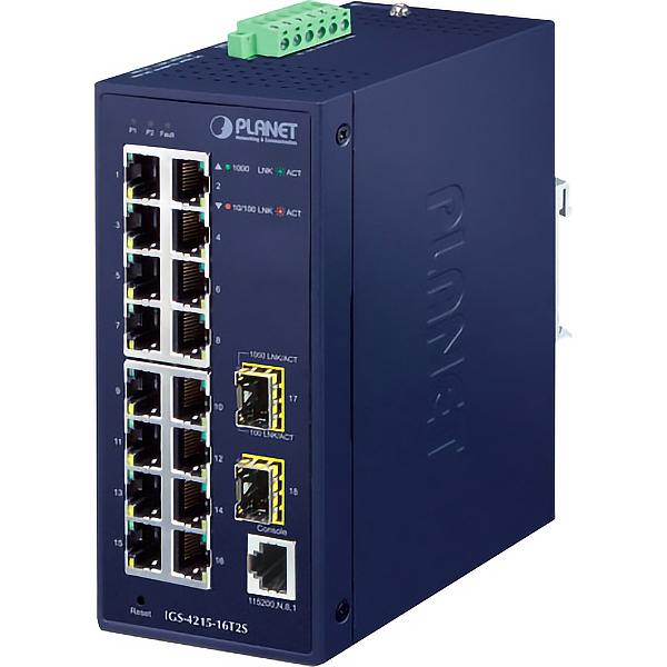 Коммутатор Planet IGS-4215-16T2S фото 1