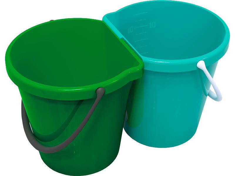 Система многофункциональная Два ведра 12л+12л мятно-зелёный фото 1
