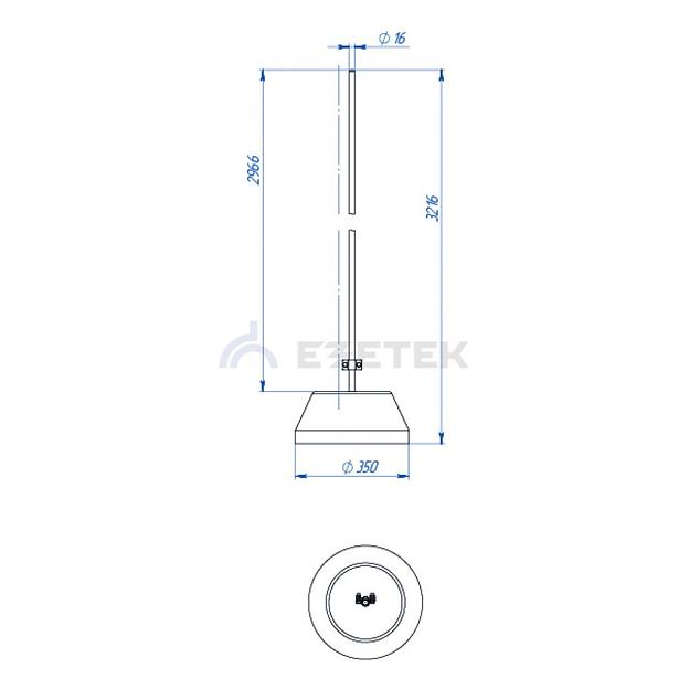 Молниеотвод на утяжелителе СМу-3/1 фото 2
