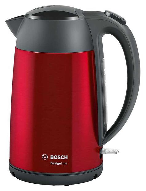 Чайник электрический Bosch TWK3P424 1.7л. 2400Вт красный корпус: металл фото 1