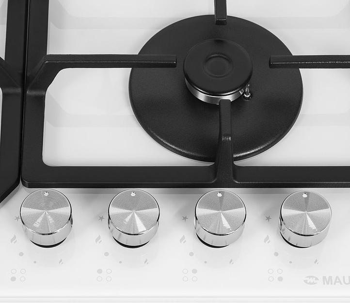 Газовая варочная поверхность Maunfeld EGHG.64.43CW\G белый фото 5