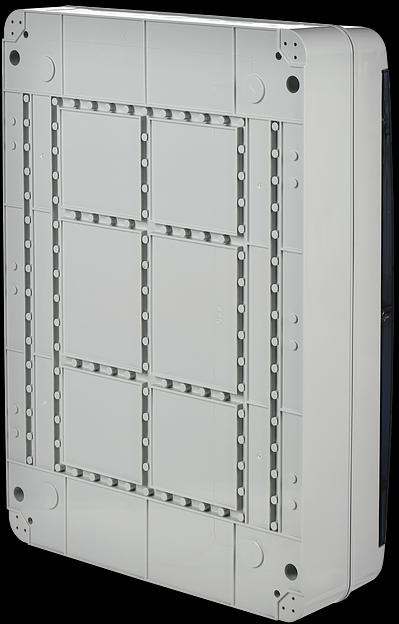 Корпус пластиковый КМПн-54 IP65 черн. прозр. дверь TEKFOR IEK TF5-KP72-N-54-65-K03-K02 фото 4