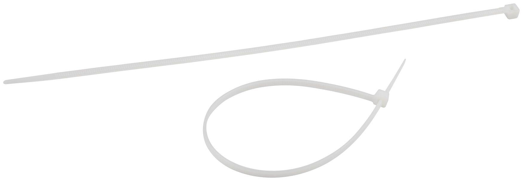 Стяжка кабельная нейлоновая (хомут) 3.6 х 300 мм белая (100 шт/уп) NO-225-154 фото 2