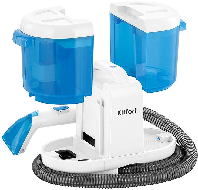 Пылесос моющий Kitfort КТ-5376 170Вт голубой/белый фото 2