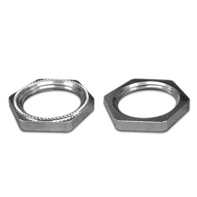 Гайка заземляющая M25x1,5 никел. латунь фото 1